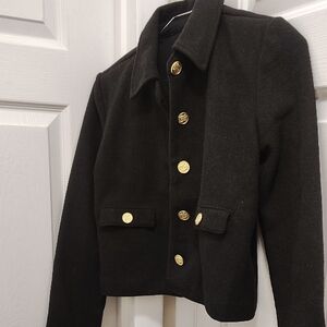J. Crew Black Blazer with Gold Buttons $125.